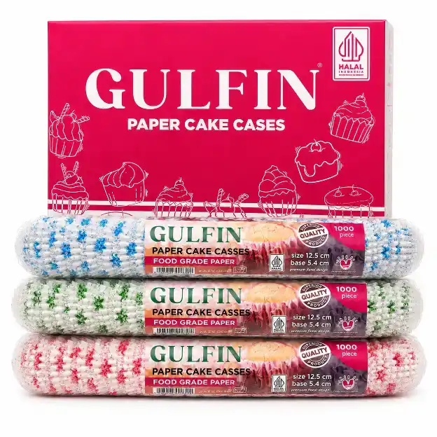 Gulfin Cake Cases 7cm Floral